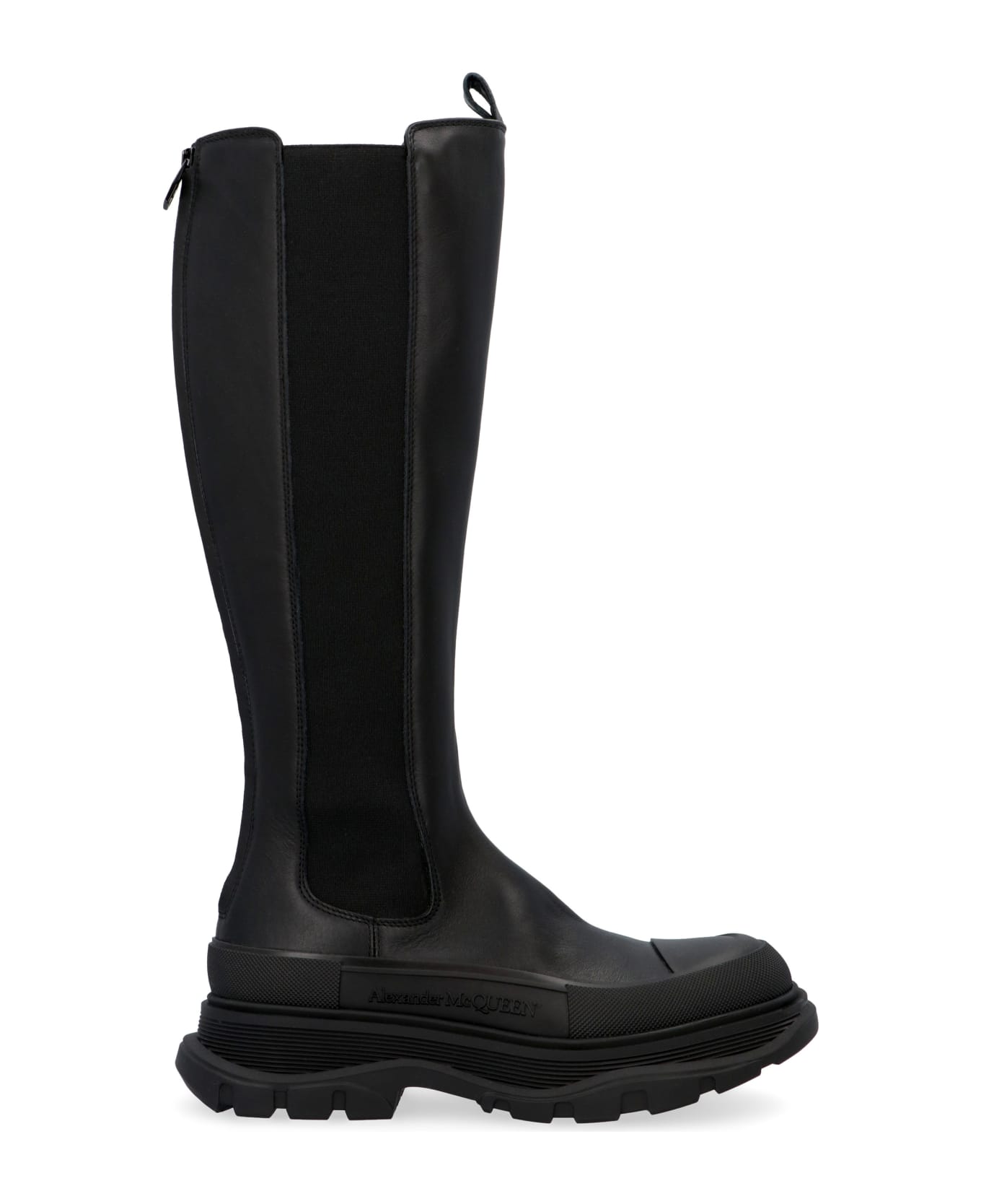 Alexander McQueen Tread Slick Knee-boots - black