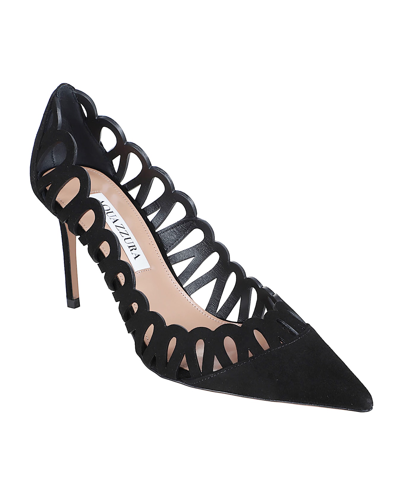 Aquazzura Peep Pump 85 - Black