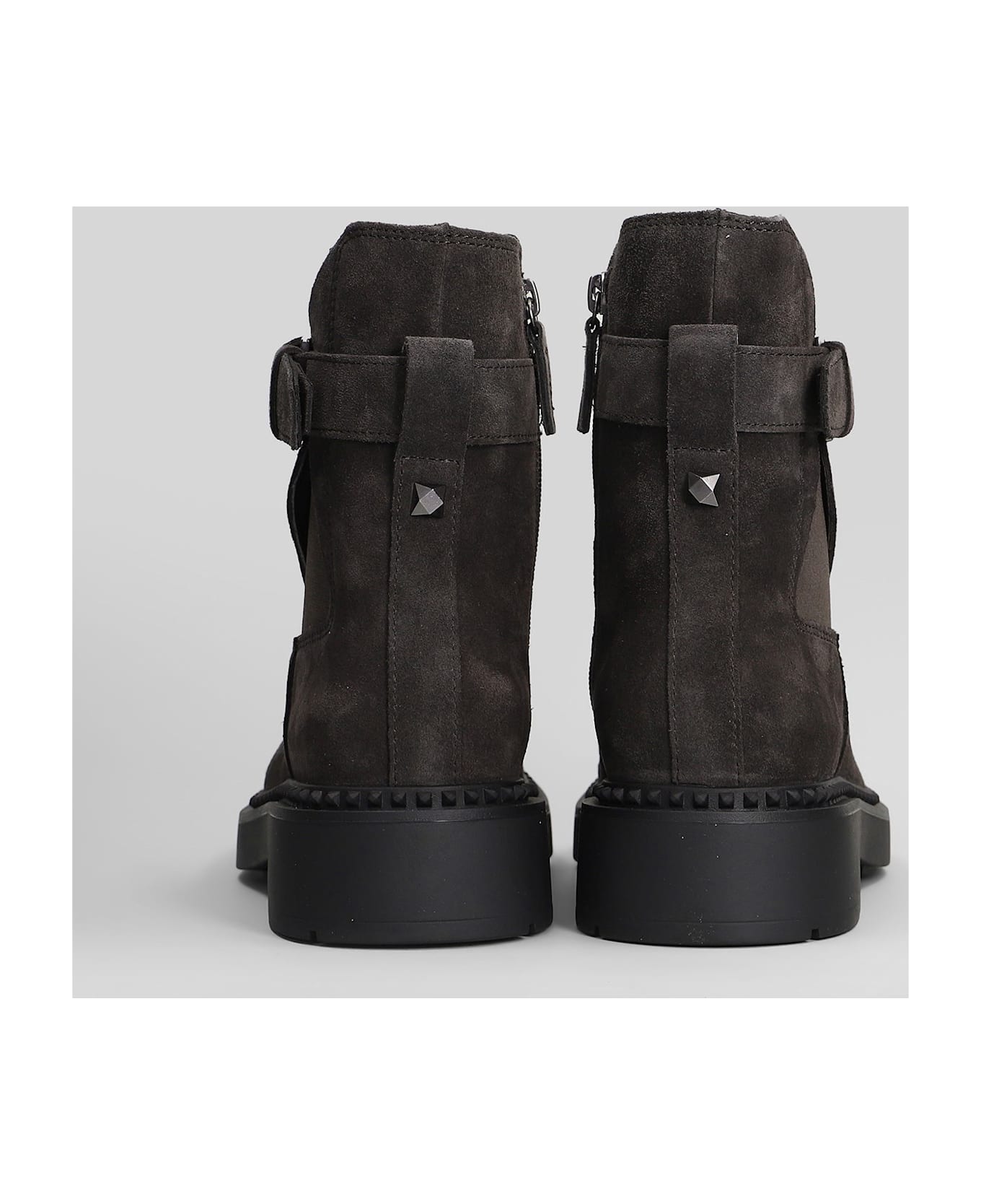 Ash Margot High Heels Ankle Boots In Brown Suede - brown