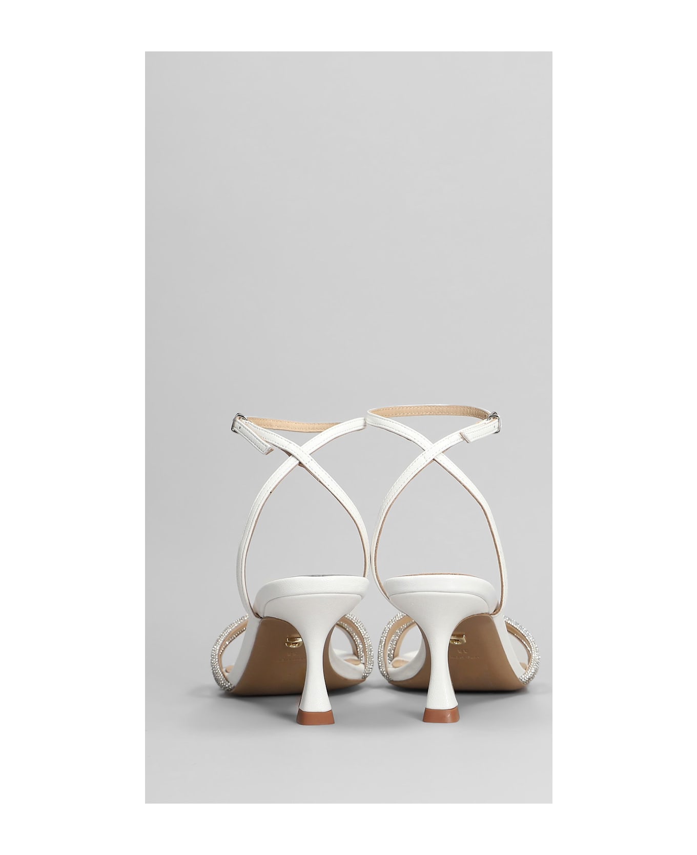 Lola Cruz Sandals In White Leather - white