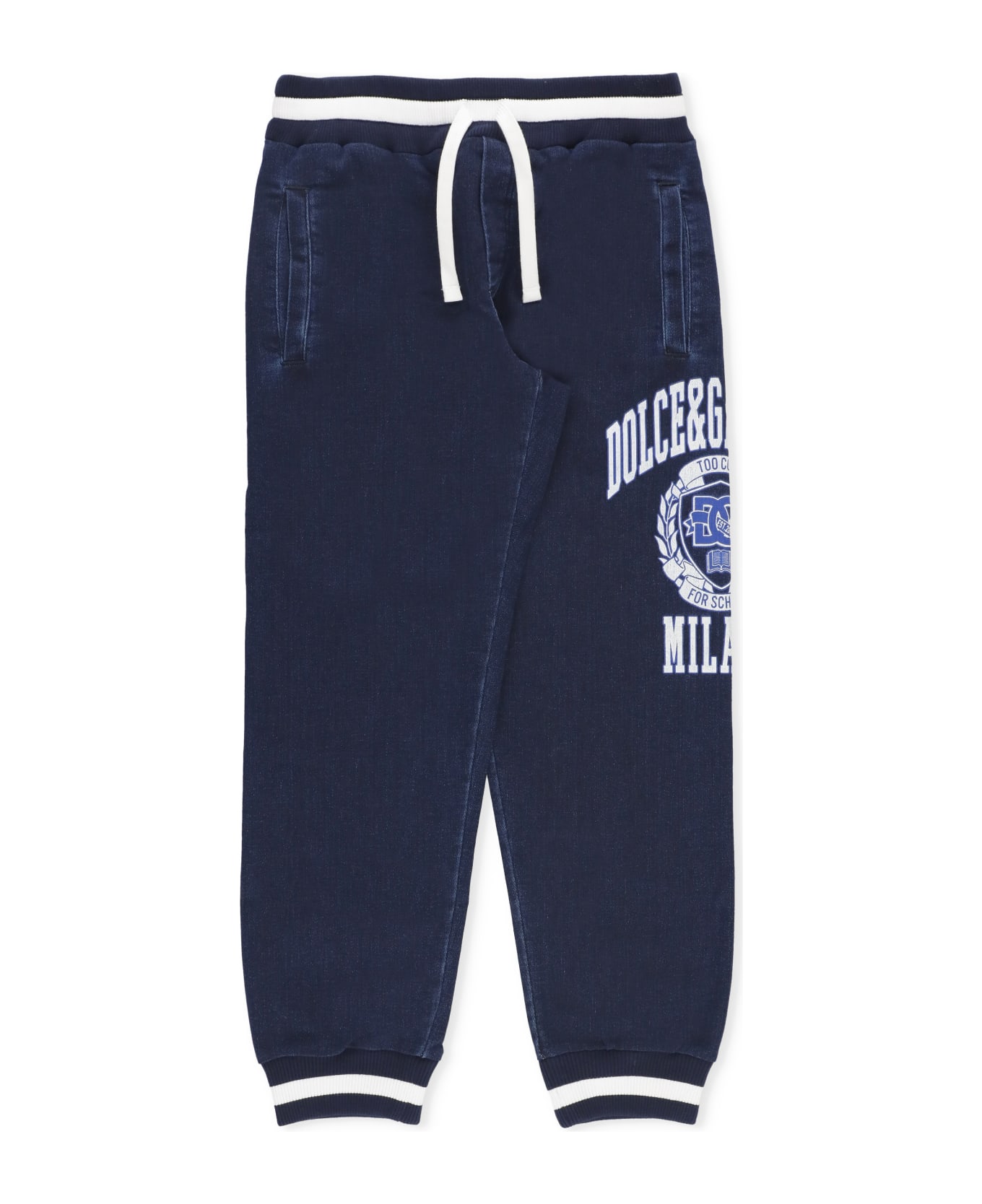 Dolce & Gabbana Cotton Trousers - Blue