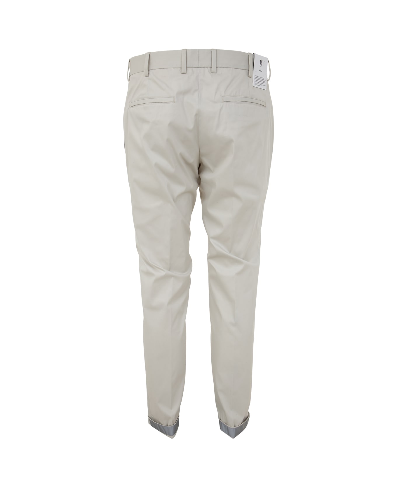 PT Torino Man Reflective Trousers - Cream