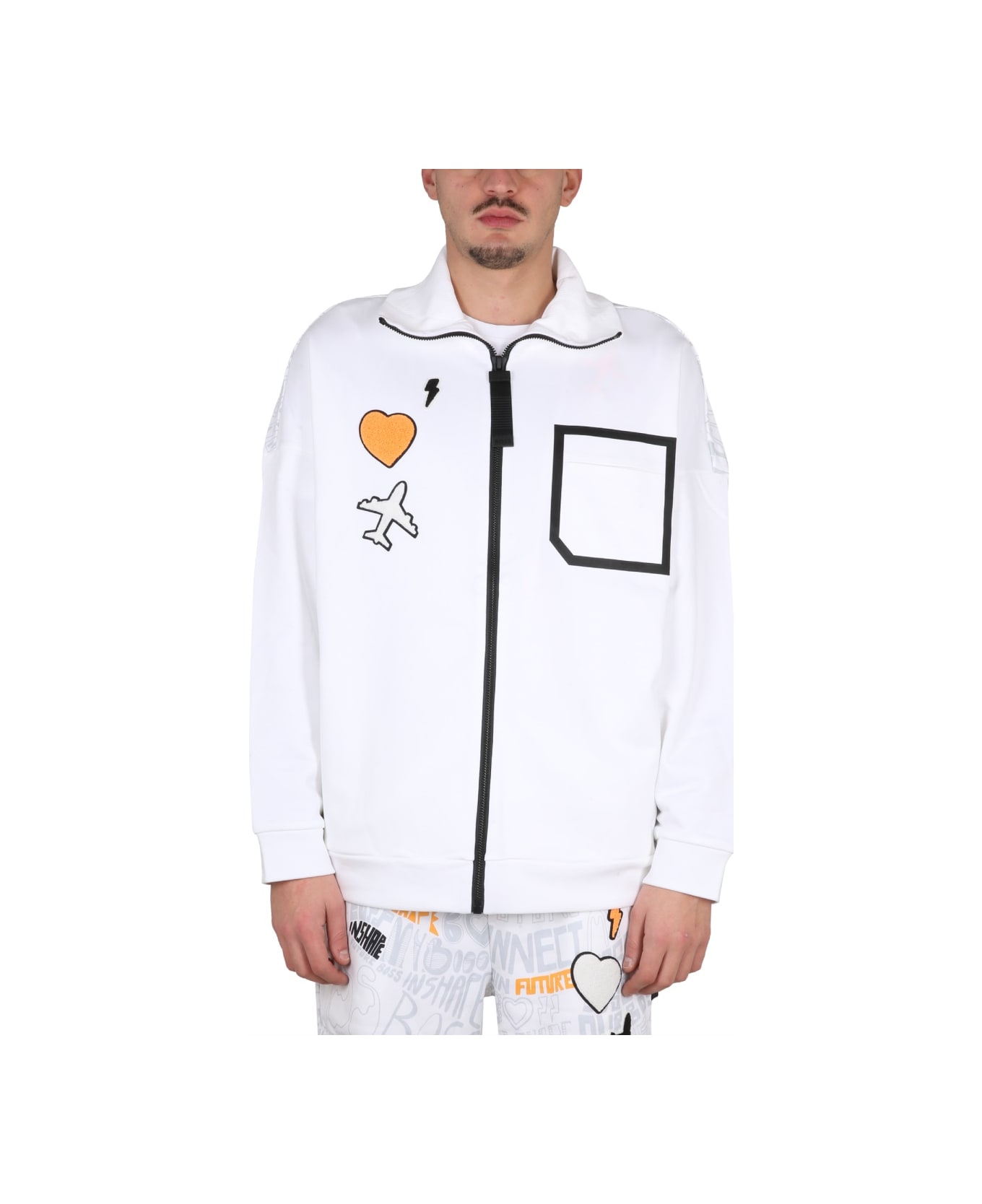 Hugo Boss Sweatshirt With Logo - WHITE