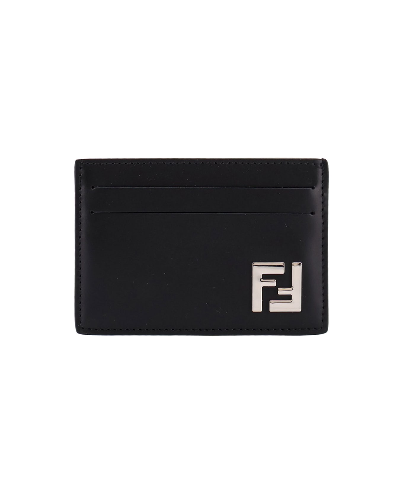 Fendi Leather Cardholder - NEROPALLADIO
