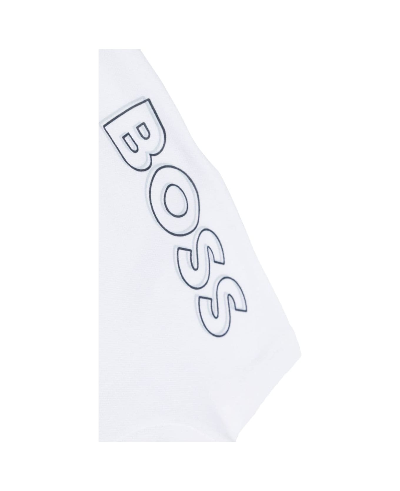 Hugo Boss Tutina Con Logo - White ボディスーツ＆セットアップ