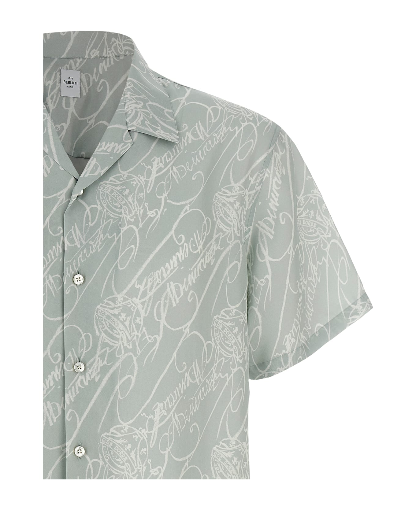 Berluti 
marbeuf Scritto
 Shirt - Green