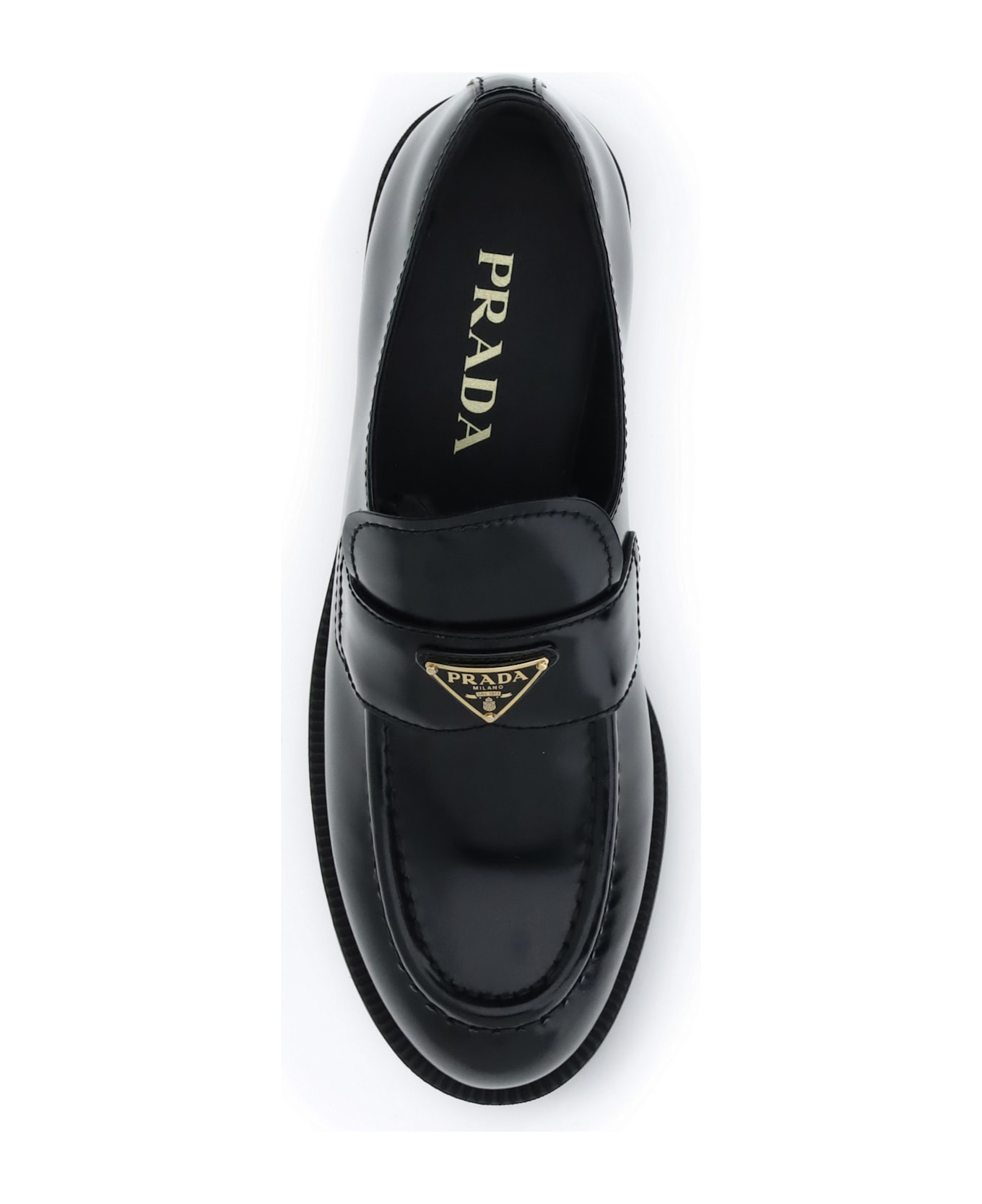 Prada Leather Loafers フラットシューズ