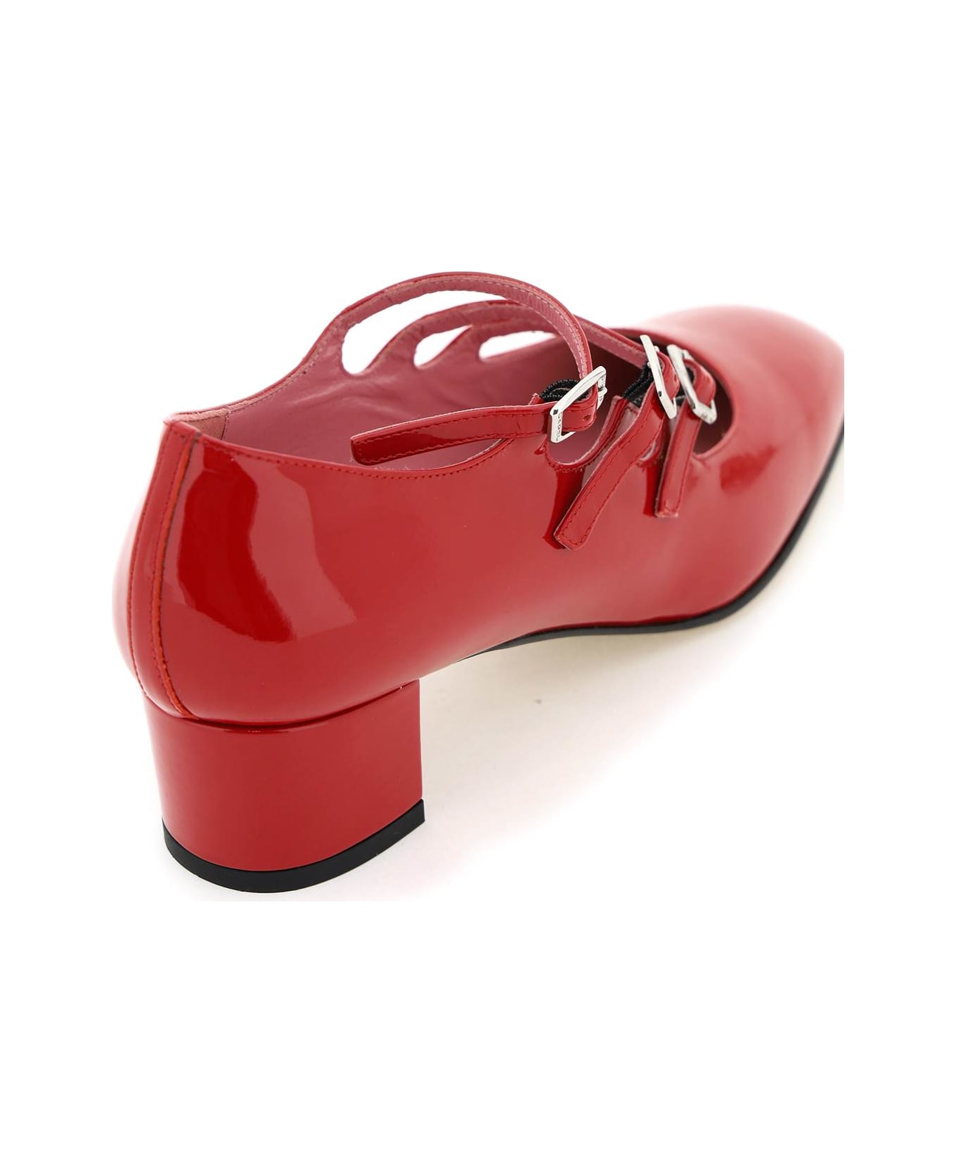 Carel Patent Leather Kina Mary Jane - RED ハイヒール