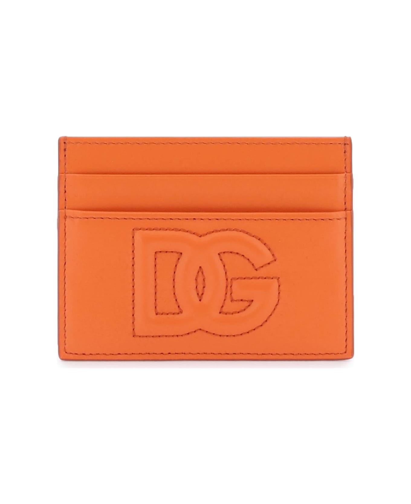 Dolce & Gabbana Leather Card Holder - ARANCIO (Orange) 財布