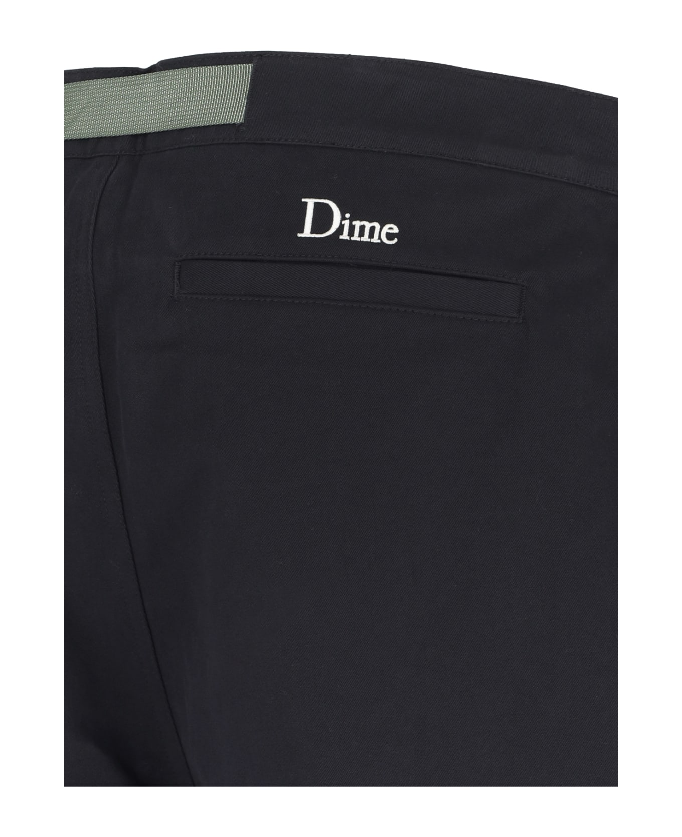 Dime Belt Detail Pants - Black  