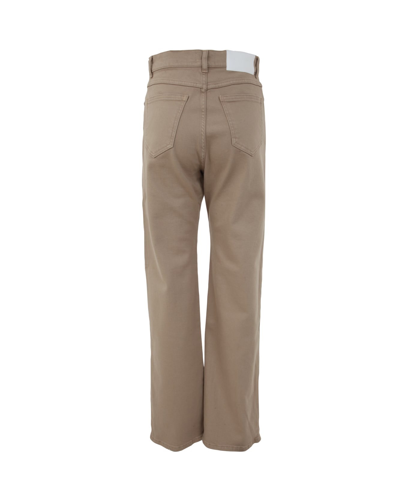 Parosh Drill Cotton Trousers - Beige