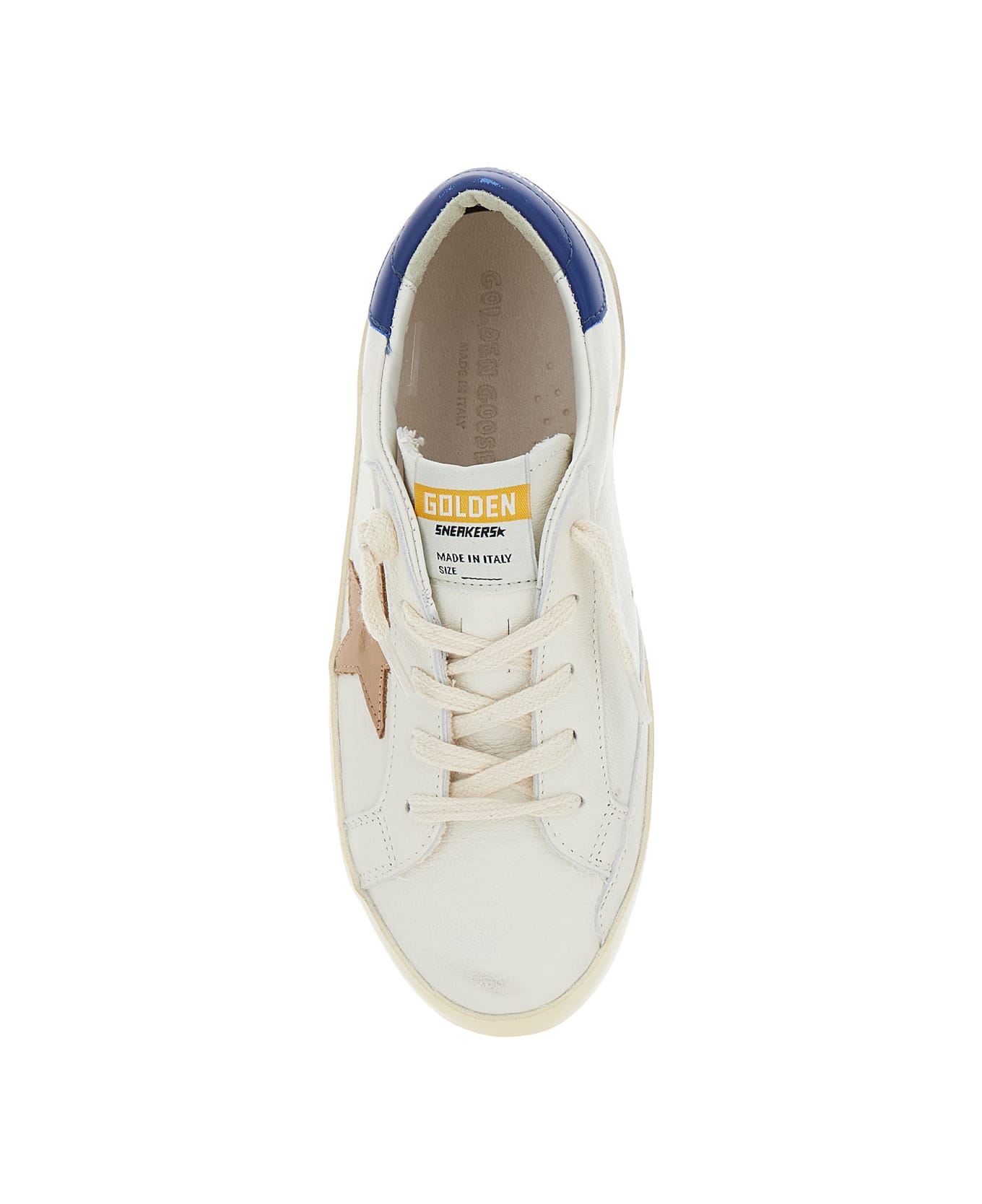 Golden Goose Super Star Nappa Upper And List Nabuk Star Leather Heel - White