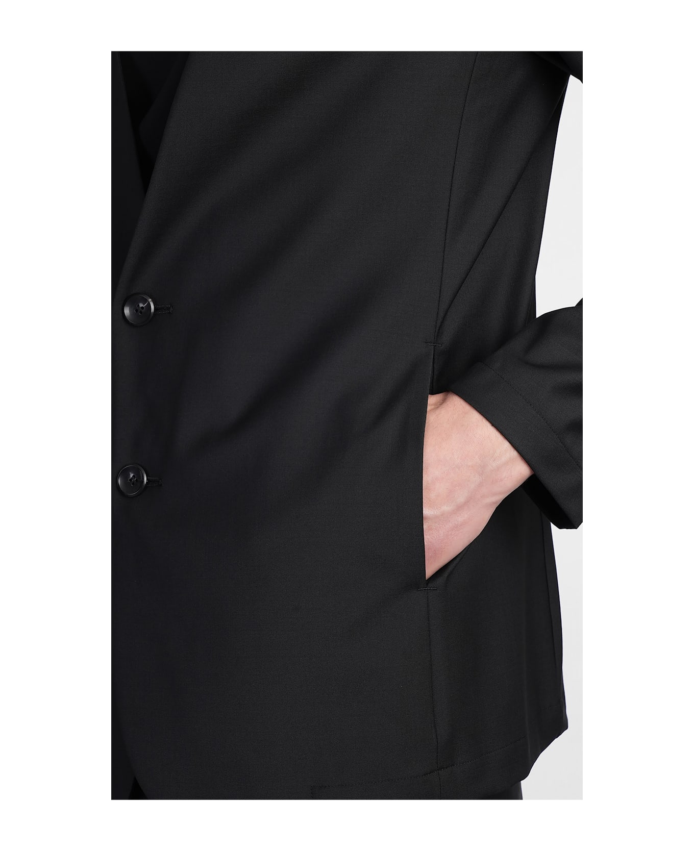 Attachment Blazer In Black Polyester - black