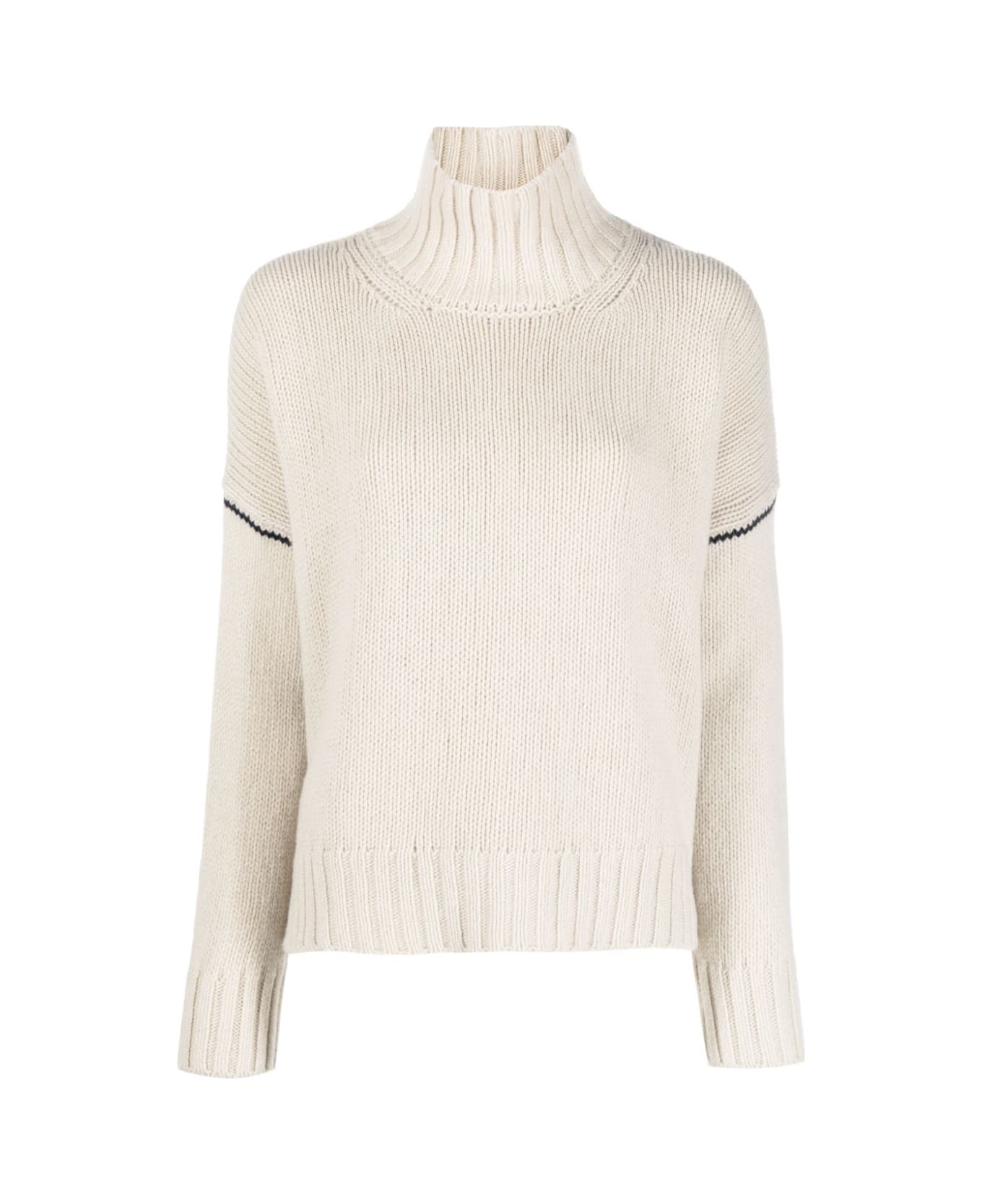 Woolrich Wool Cable` Turtleneck - Milky Cream
