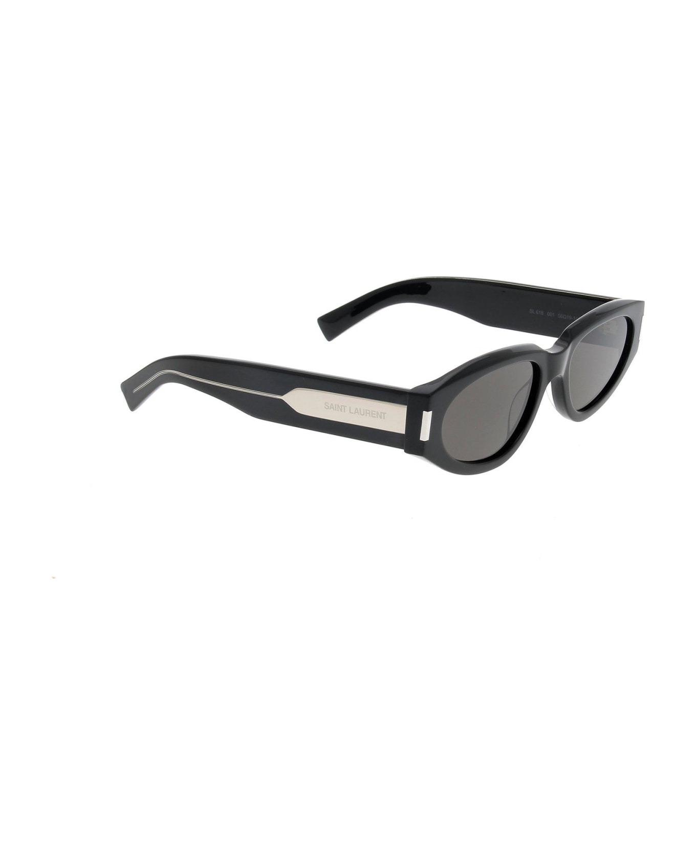 Saint Laurent Eyewear Rectangular Frame Sunglasses - 001 black crystal black サングラス