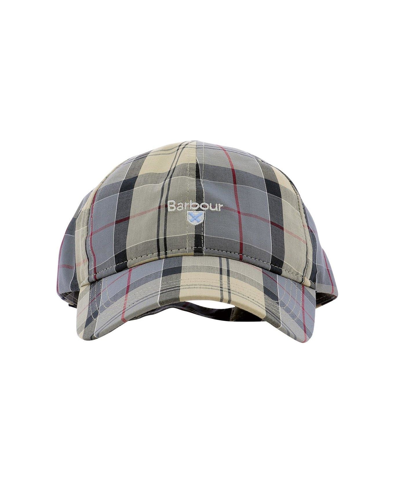 Barbour Logo Embroidered Tartan Printed Cap - Dress Tartan