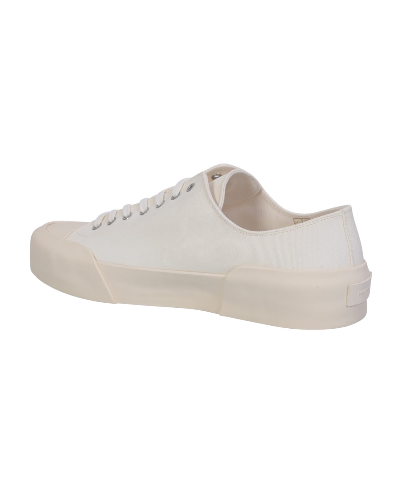 Jil Sander Lace-up Low White Sneakers - White スニーカー