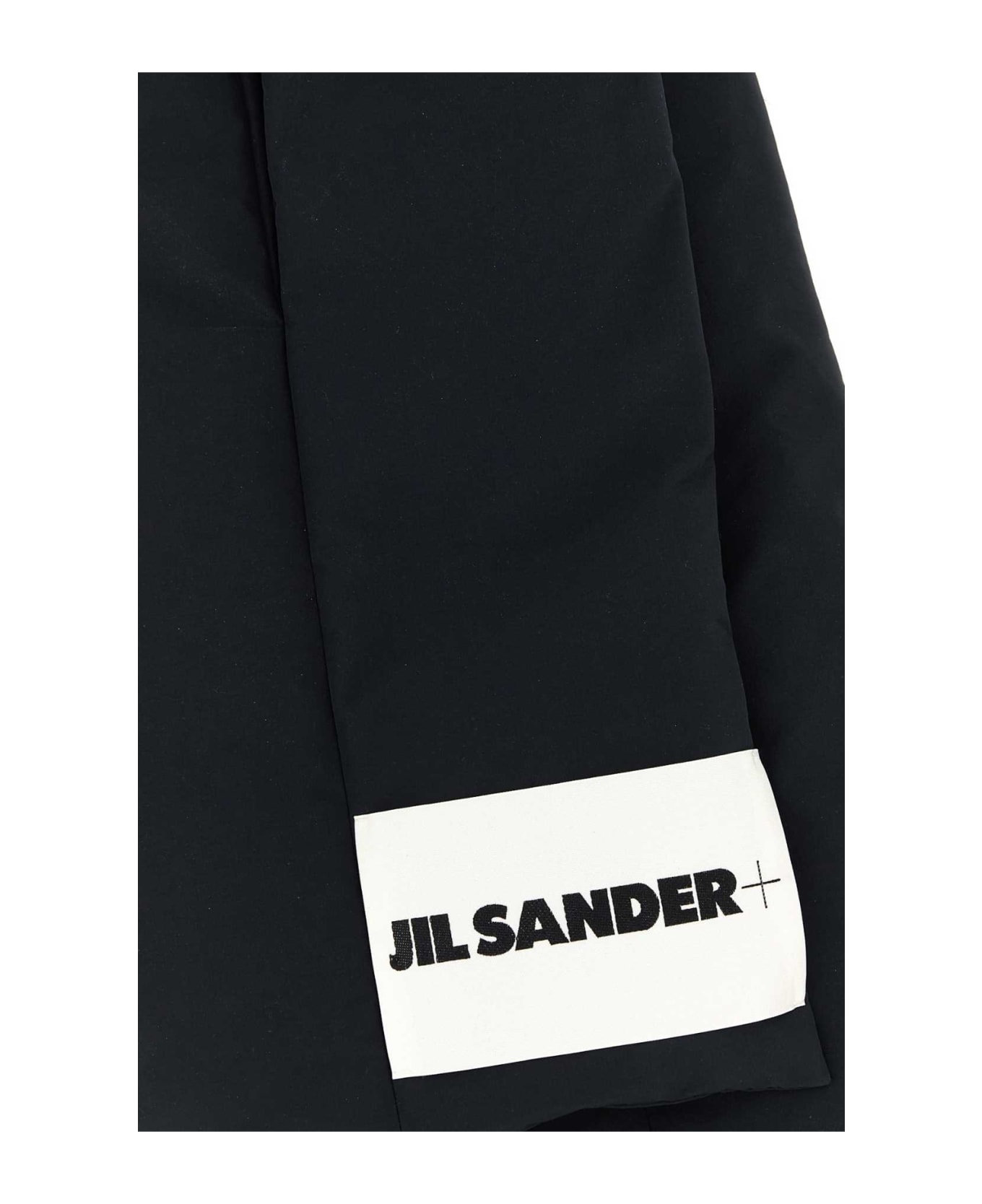 Jil Sander Black Polyester Scarf - BLACK
