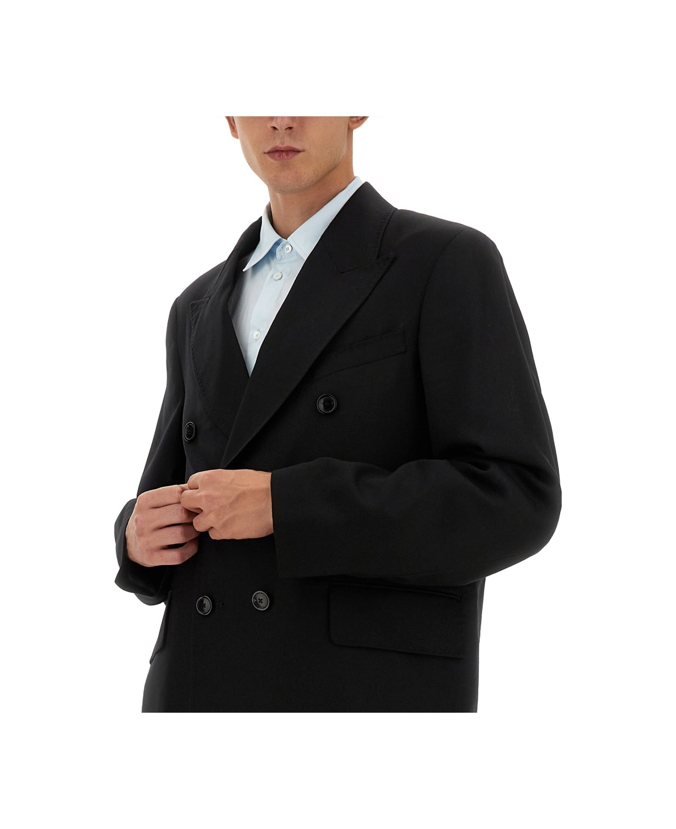Our Legacy Double-breasted Blazer - BLACK