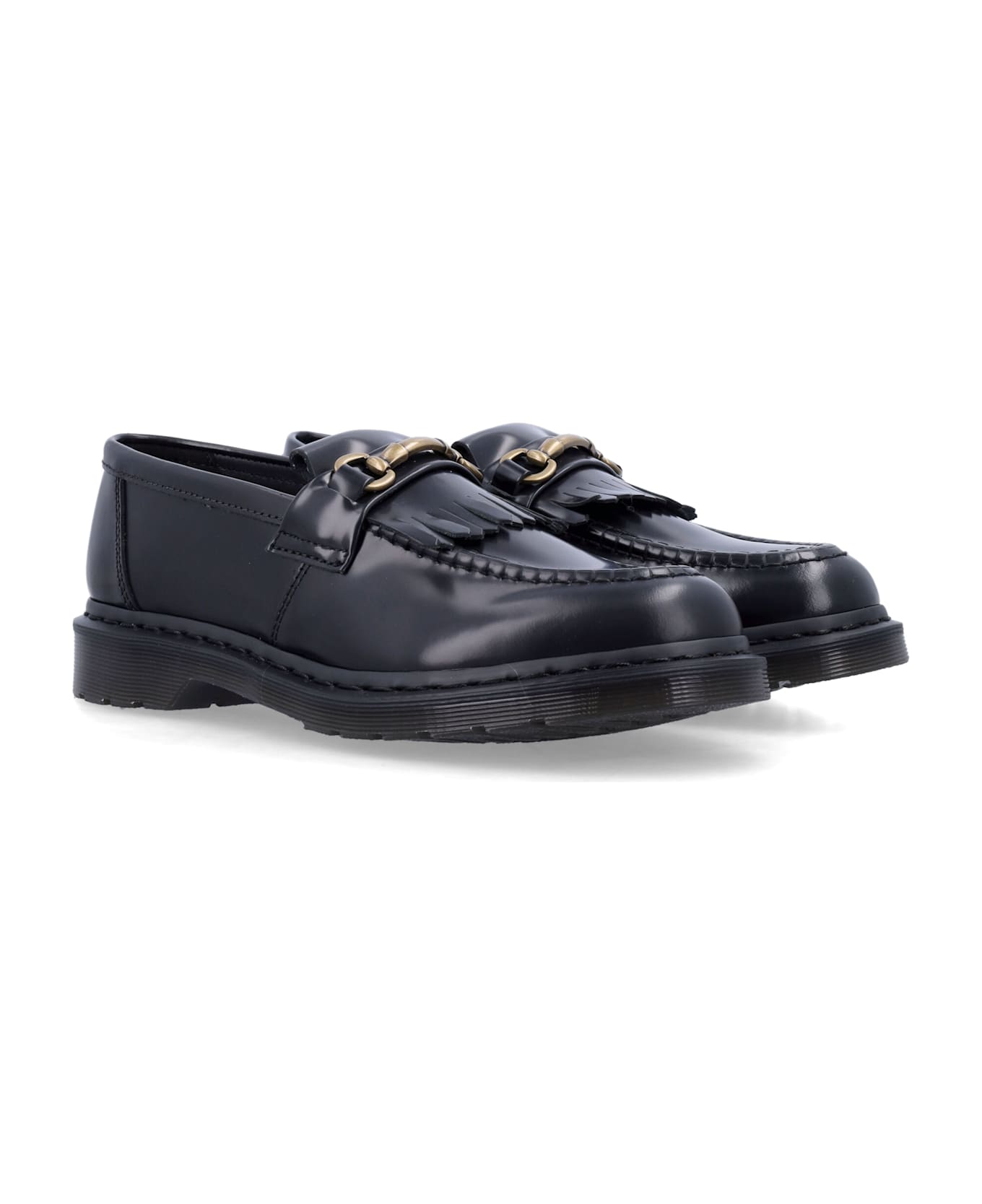 Dr. Martens Adrian Snaffle Loafers - Black Polished Smooth