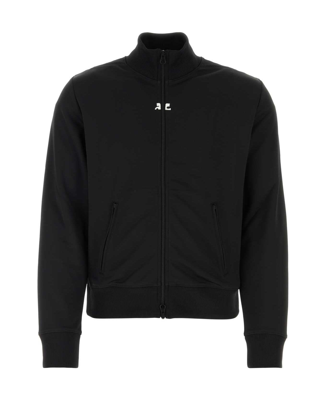 Courrèges Black Polyester Sweatshirt - Black