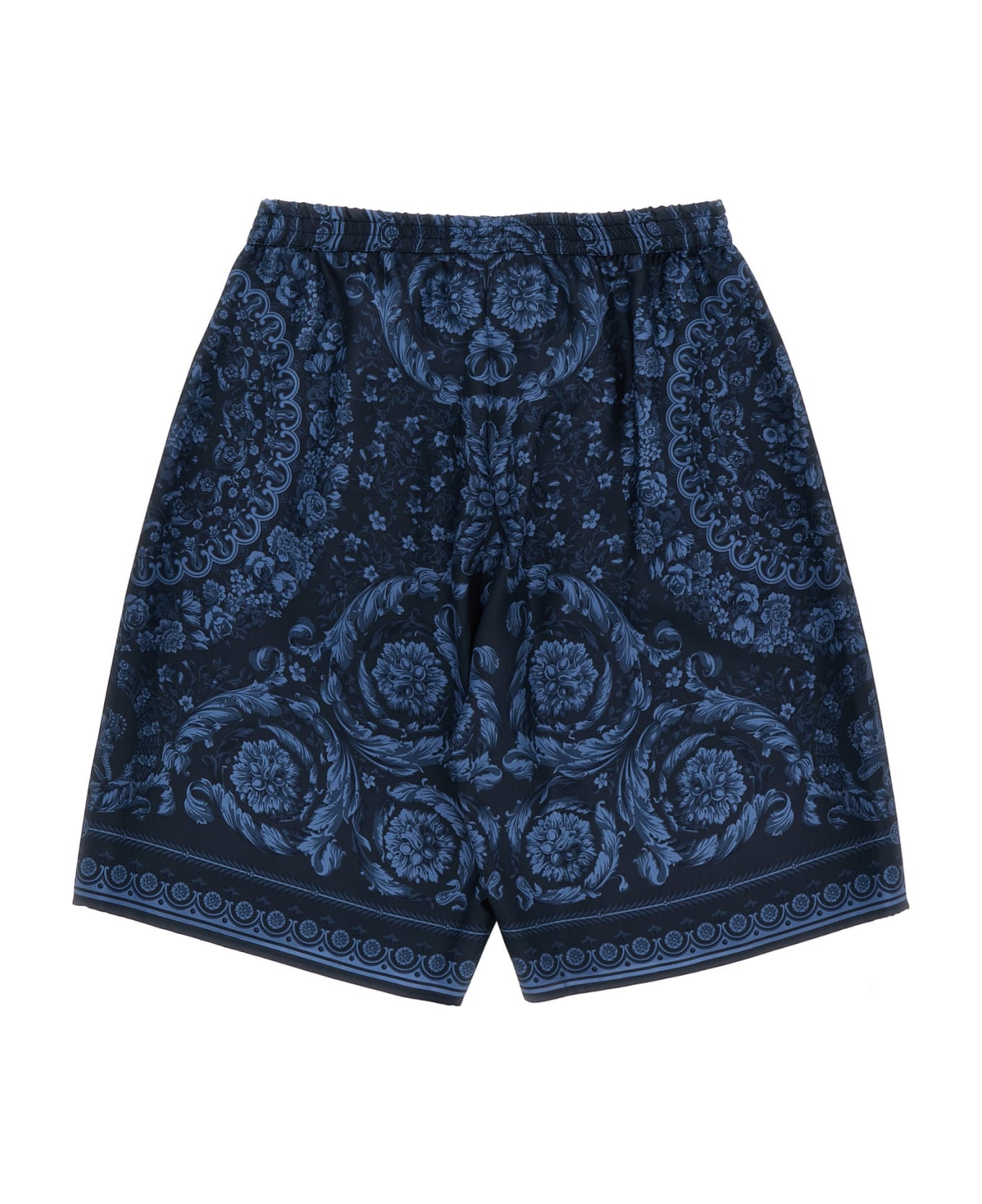 Versace 'barocco' Bermuda Shorts - Blue ボトムス