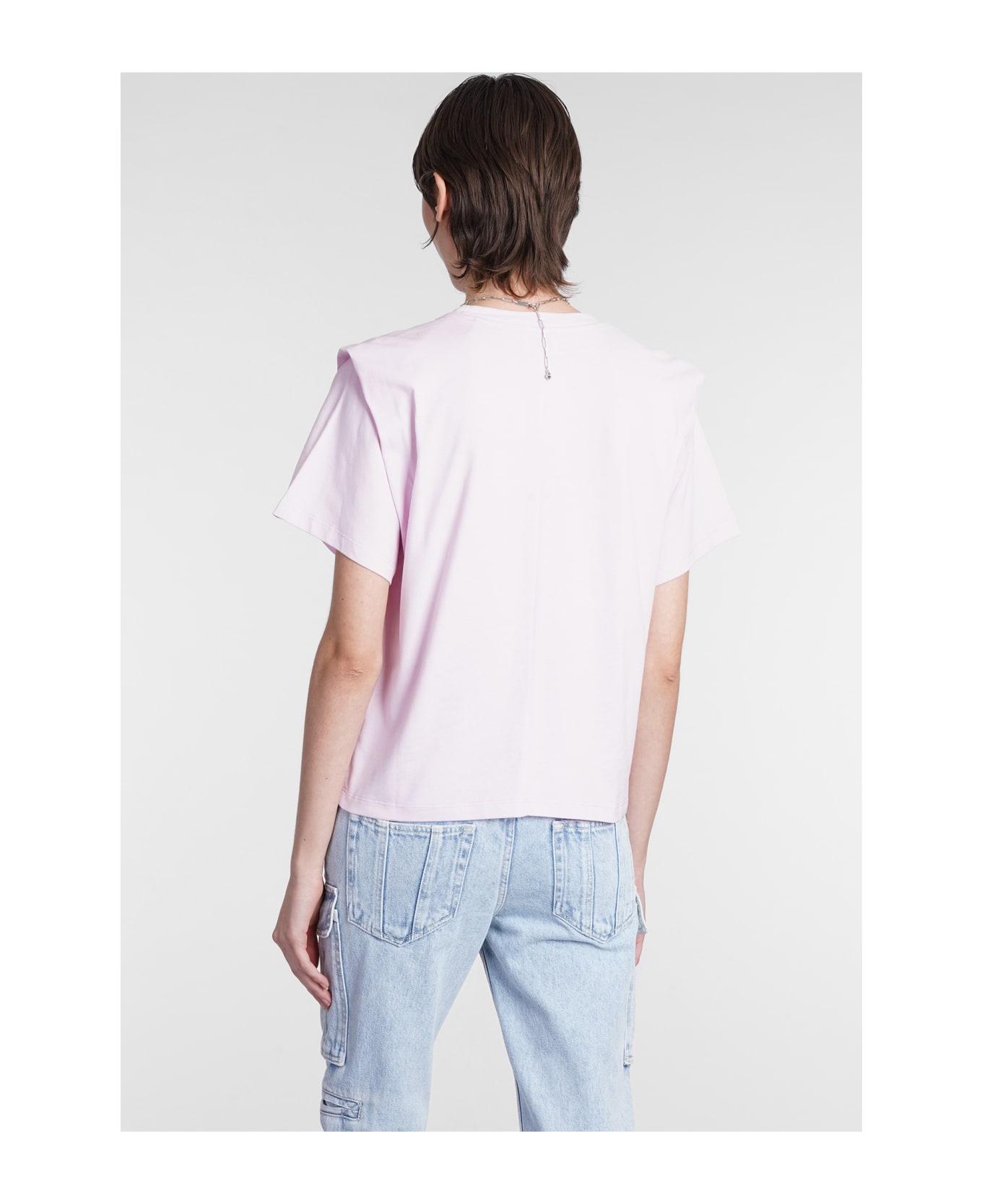 Marant Étoile Zelitos Cotton T-shirt - LIGHT PINK