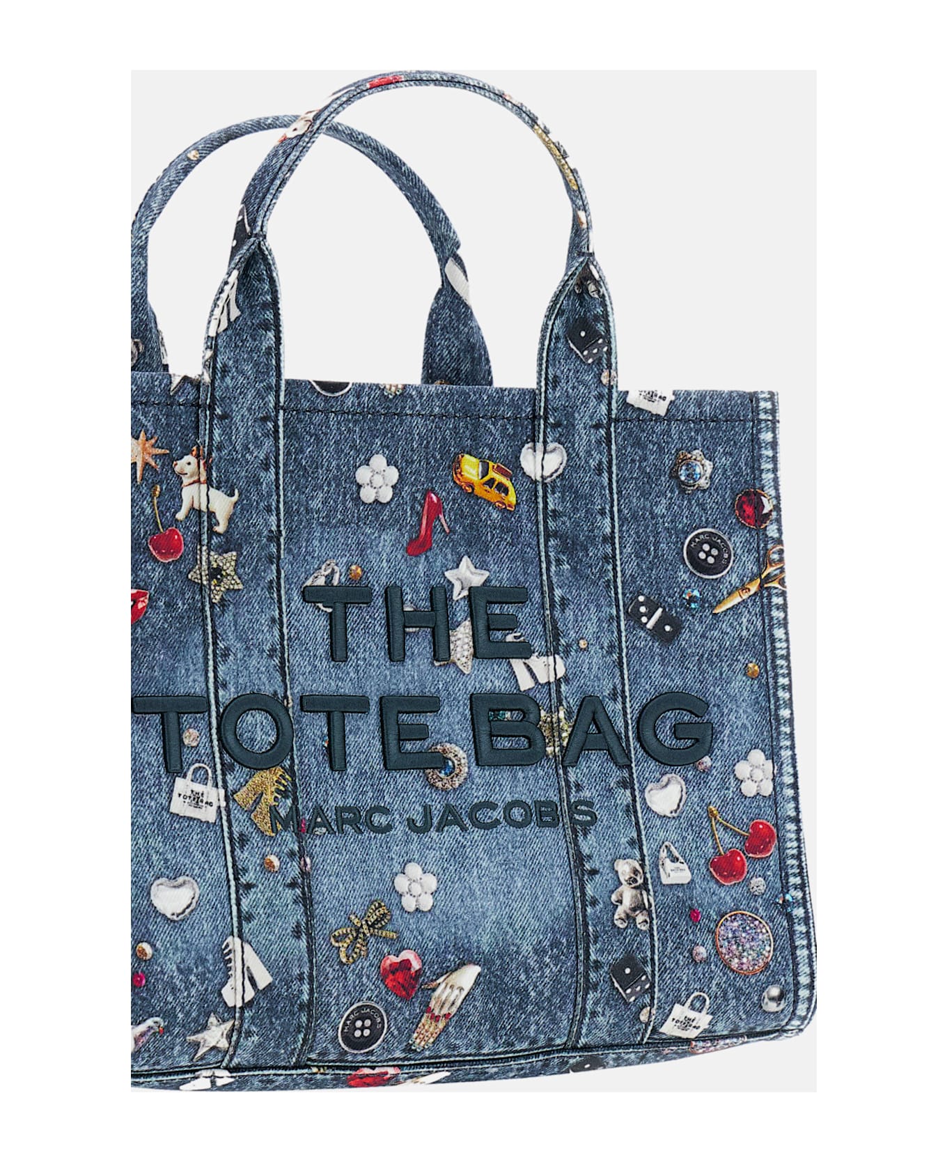 Marc Jacobs The Medium Tote Trompe L'oeil - Blue