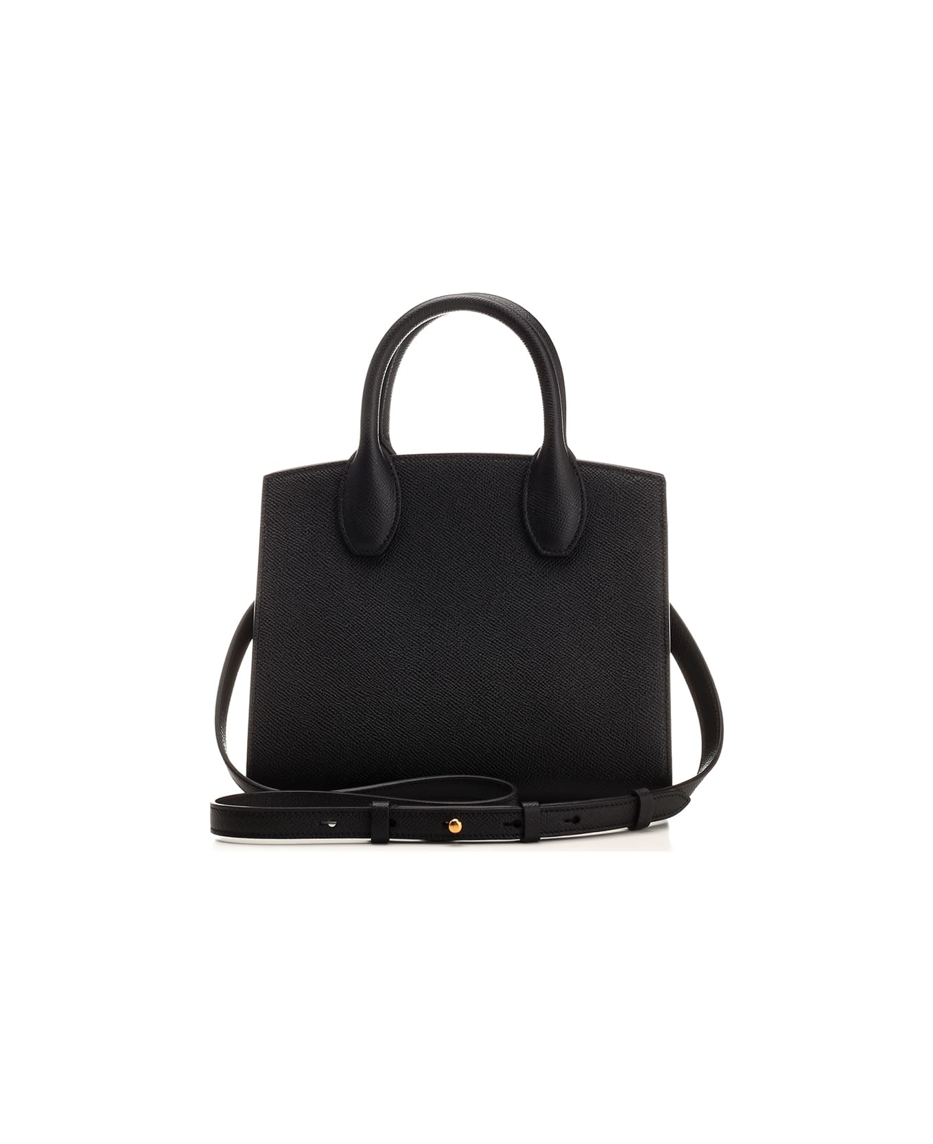 Ferragamo 'the Studio Box' Mini Handbag - BLACK