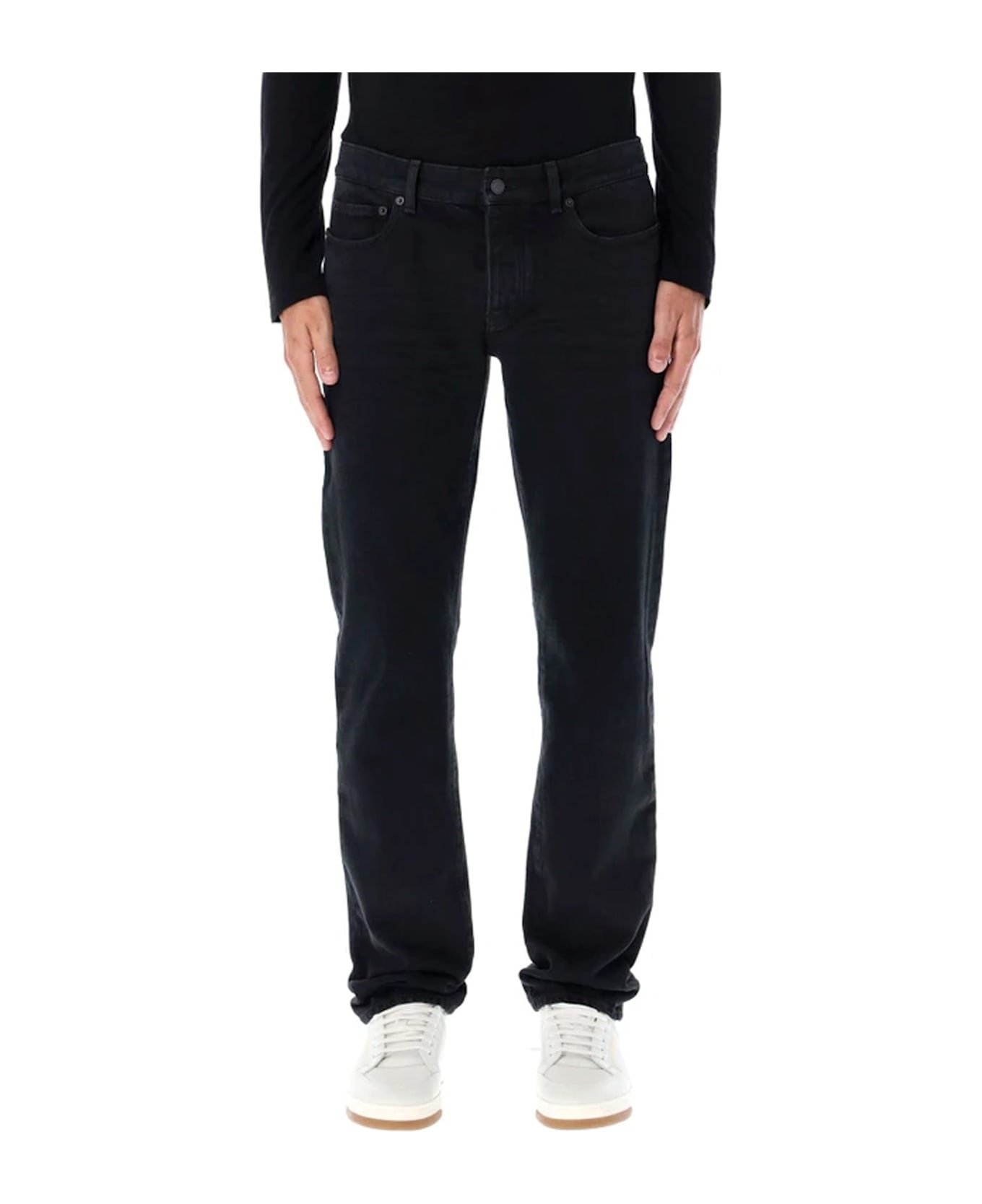 Saint Laurent Slim Fit Denim Jeans - Black
