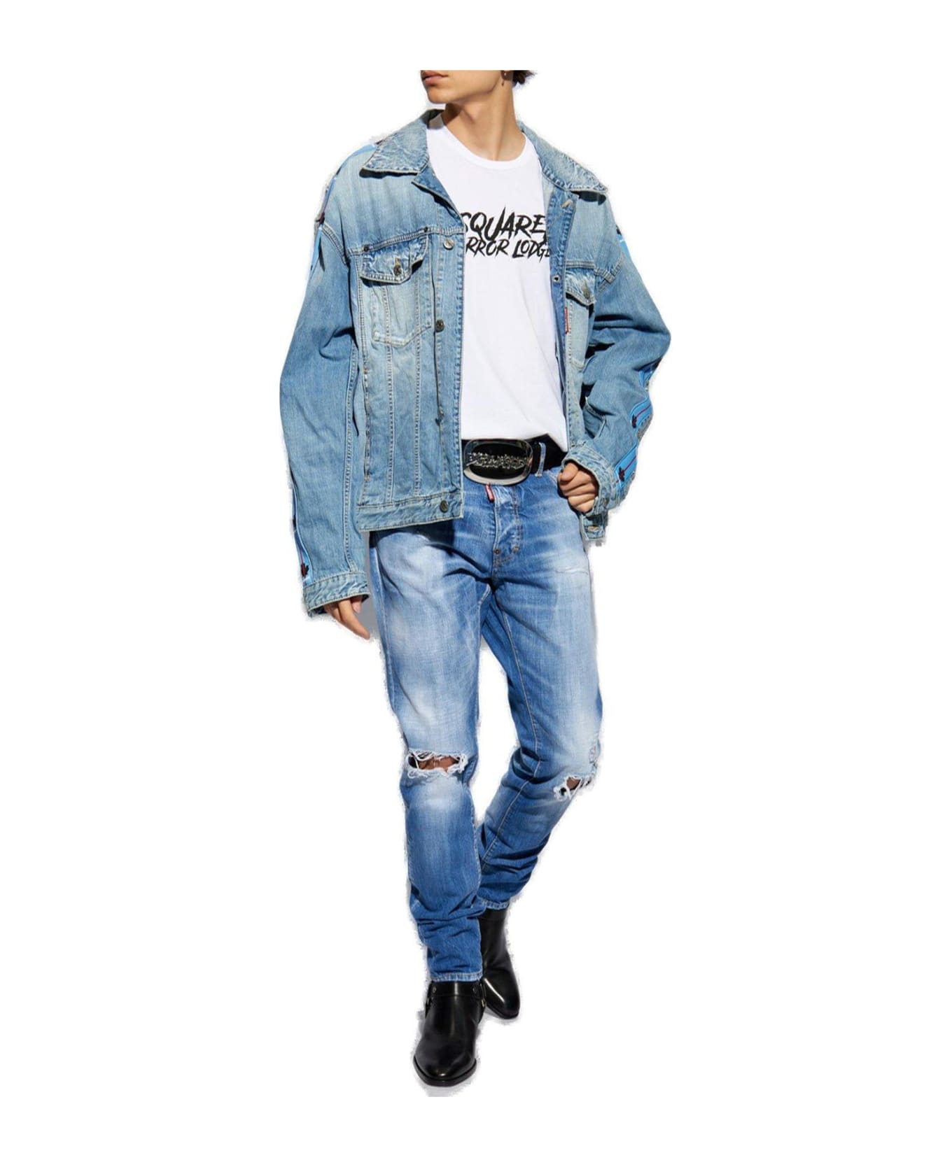 Dsquared2 Cool Guy Distressed Jeans - BLUE