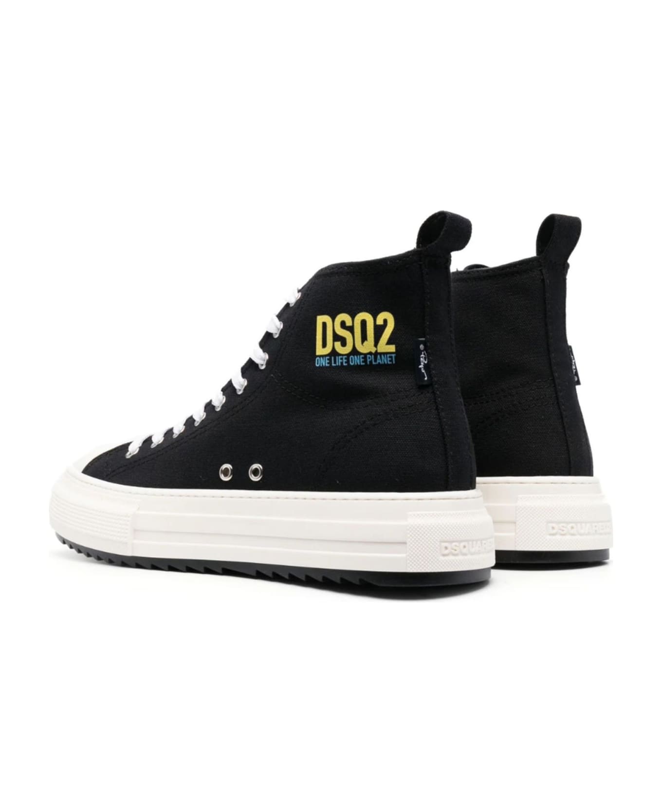 Dsquared2 Black Dsquared2<br>x Smurfs Cotton Sneakers - Nero
