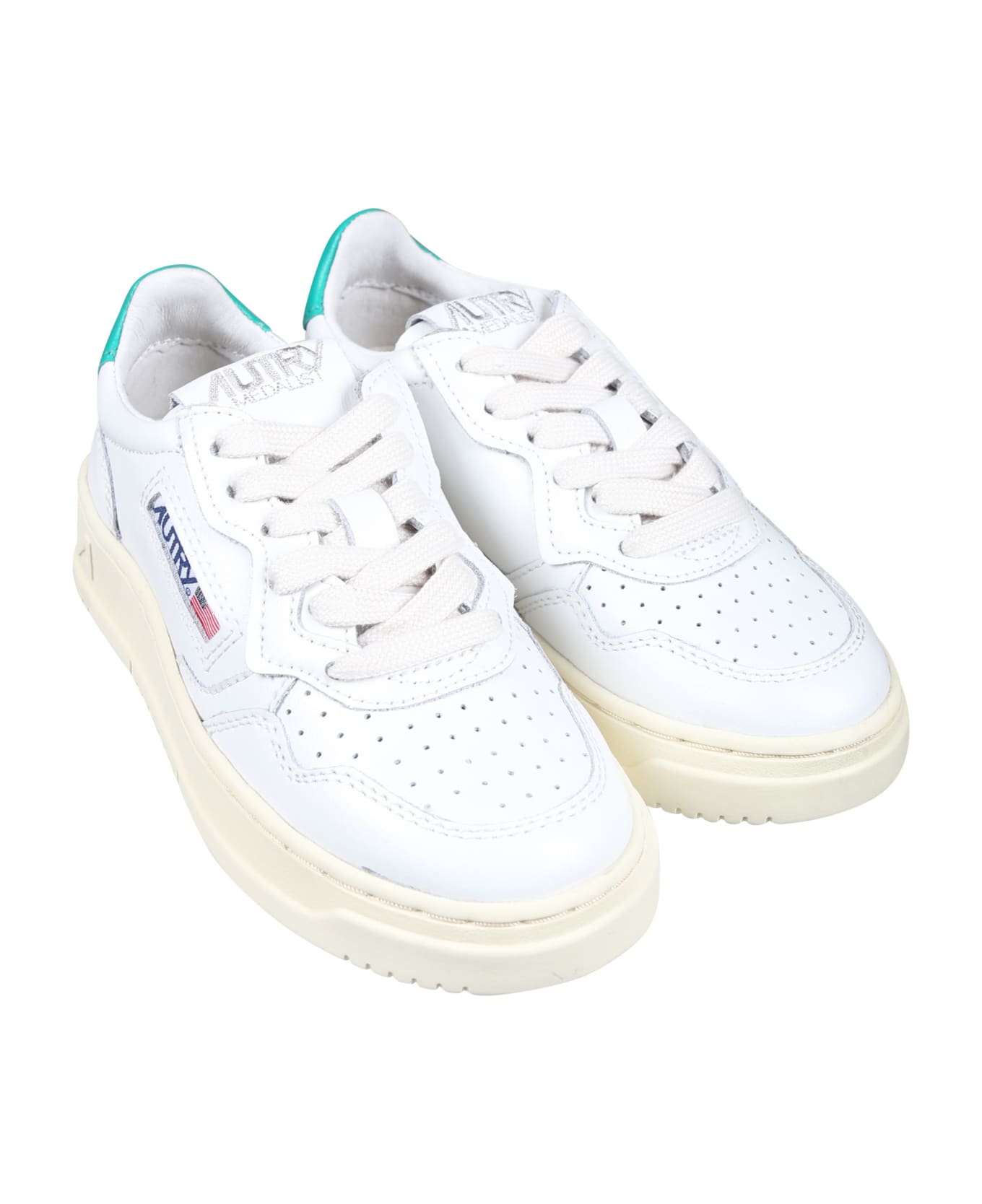 Autry Medalist Low-top Sneakers For Kids - Bianco