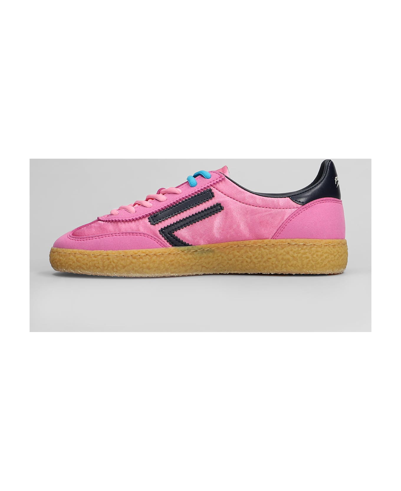 Puraai Wild Strawberry Sneakers In Fuxia Suede And Fabric - fuxia