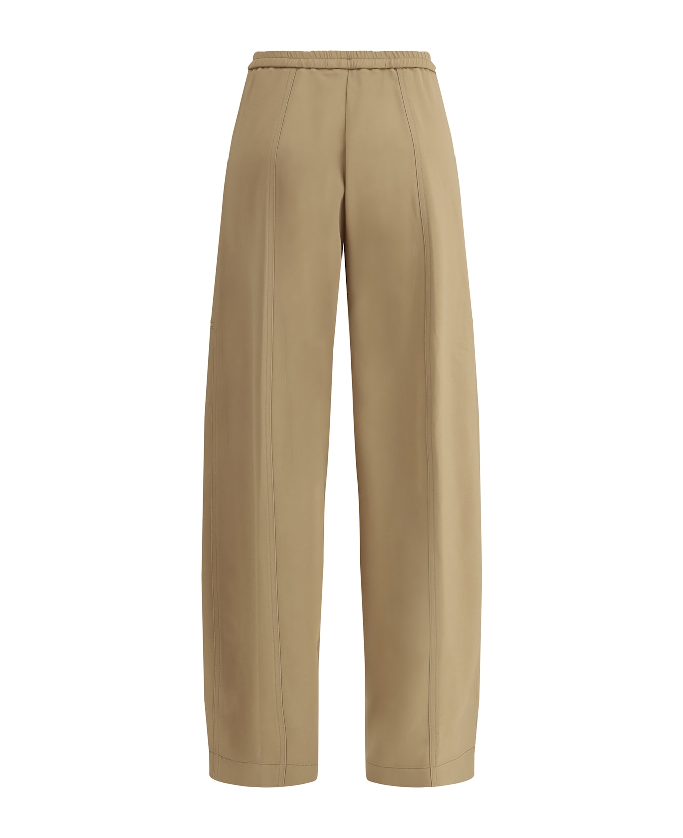 Forte_Forte Elastic Waistband Cargo Pants - Dune ボトムス