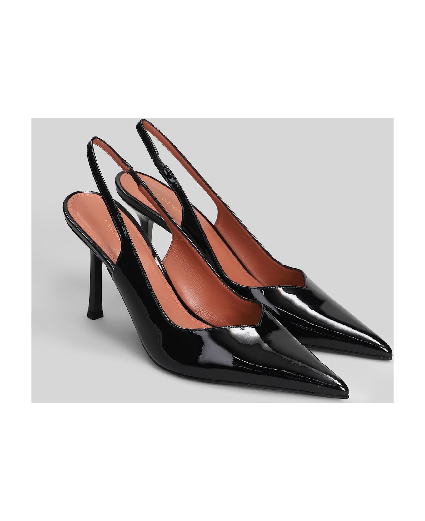 Aldo Castagna Darya Pumps In Black Patent Leather - black