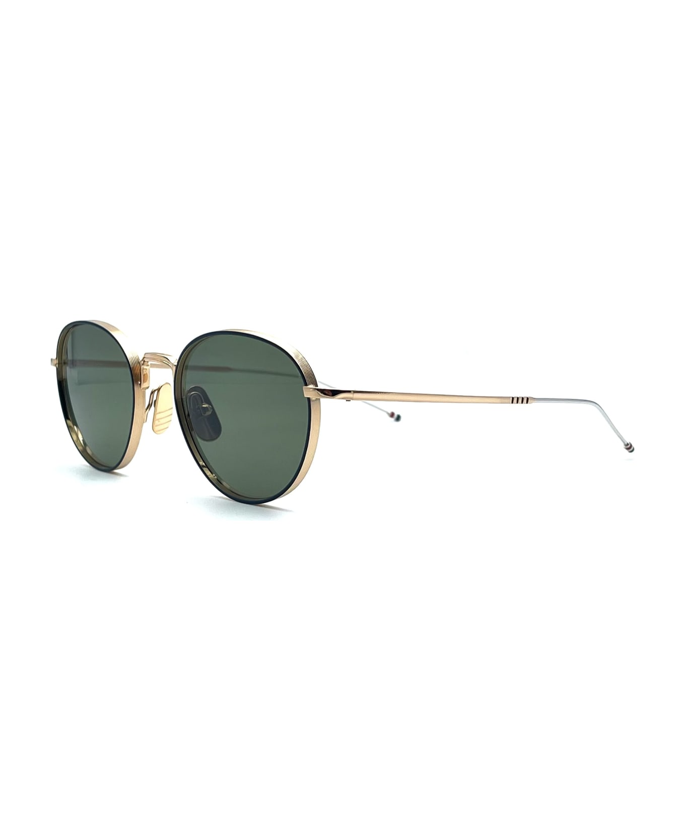 Thom Browne Round - Gold / Blu Sunglasses - Gold サングラス