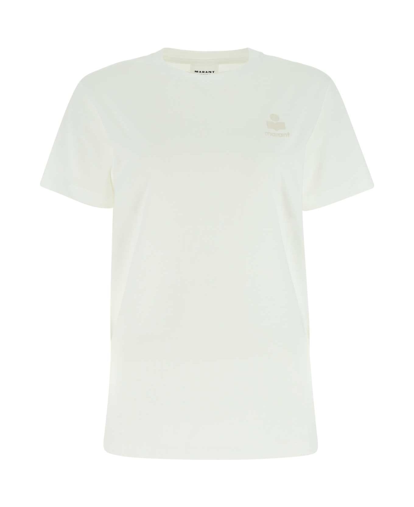 Marant Étoile White Cotton Aby T-shirt - WHITE