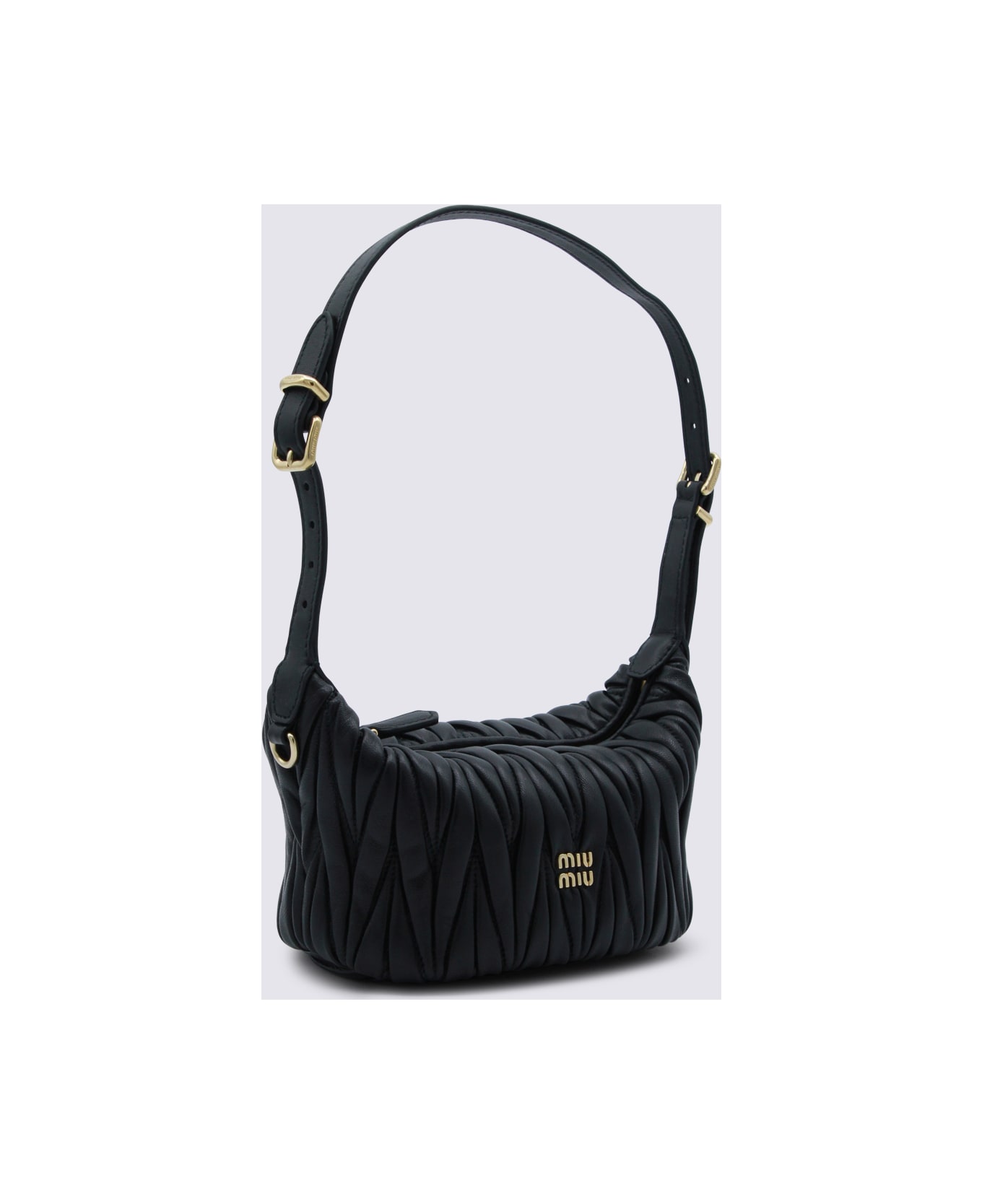 Miu Miu Black Leather Mini Bag - Black