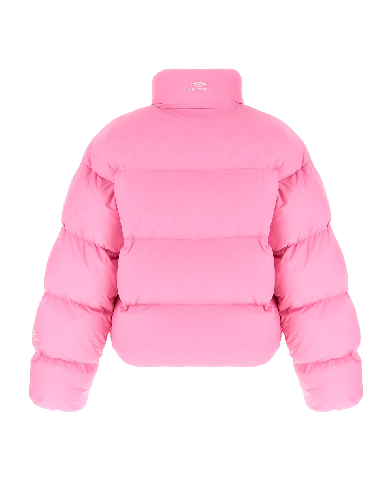 Balenciaga Cropped Puffer Jacket - Pink