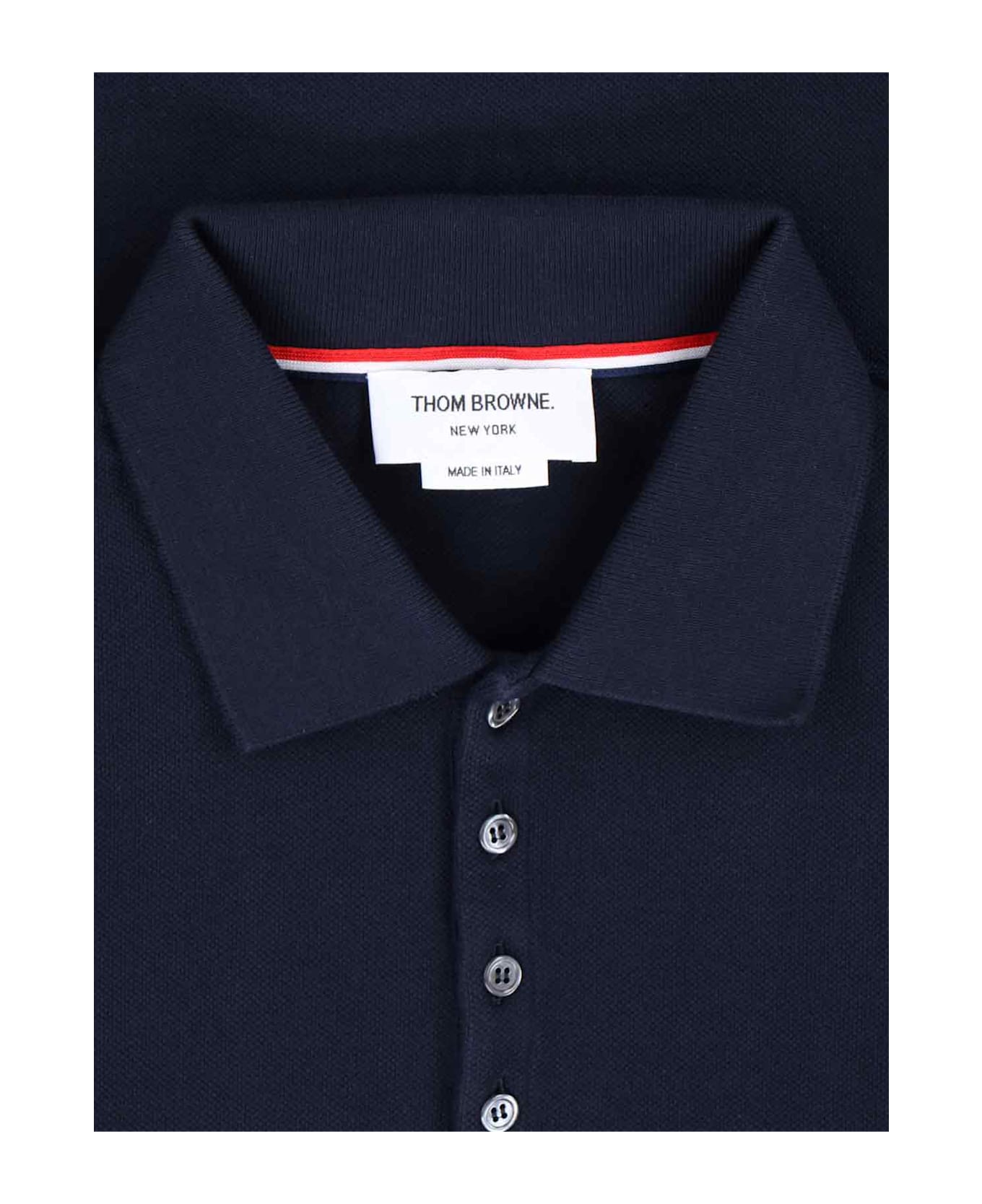Thom Browne Polo 
4-bar
 - Blue