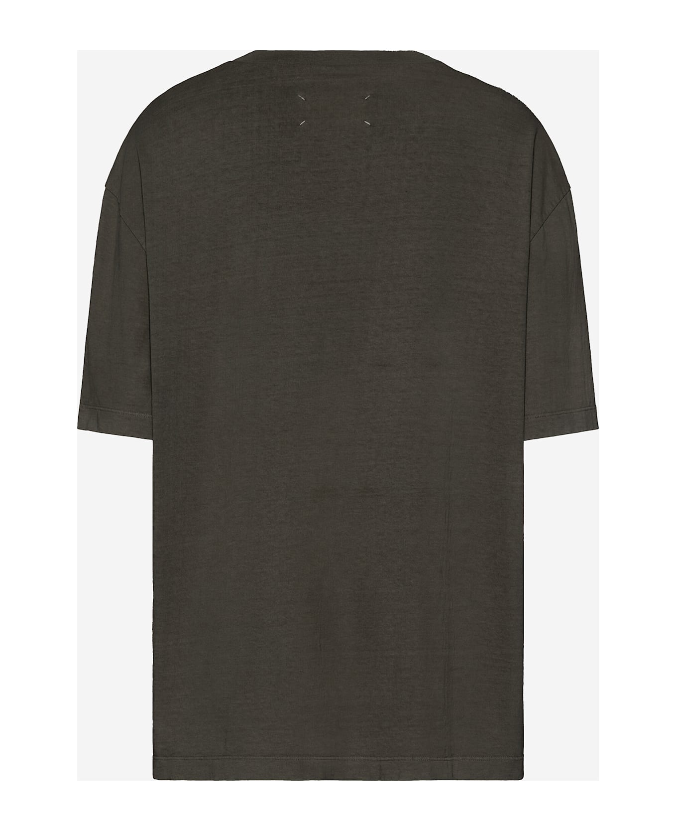 Maison Margiela Cotton T-shirt With Print - Grey
