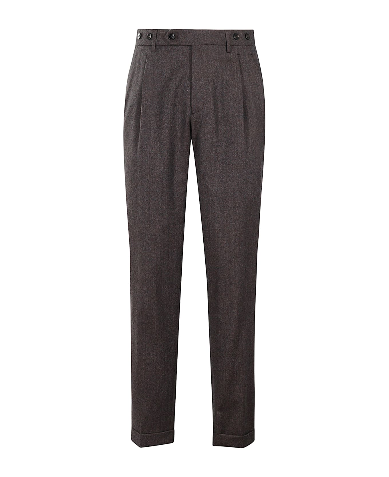 Berwich Barber Long Pant 2 Pences Lana Light Melange - Tobacco