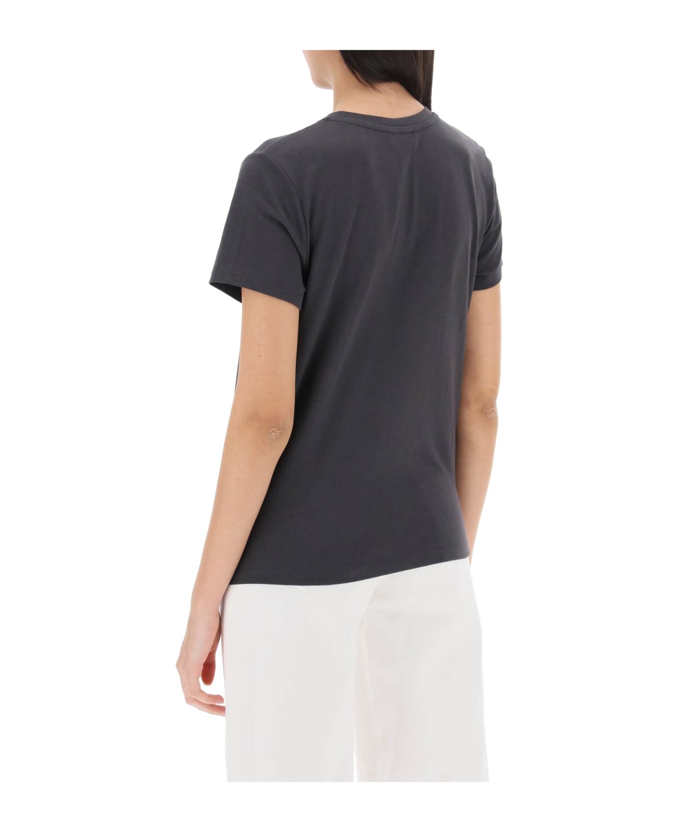 A.P.C. T-shirt With Flocked Vpc Logo - ANTHRACITE (Grey)