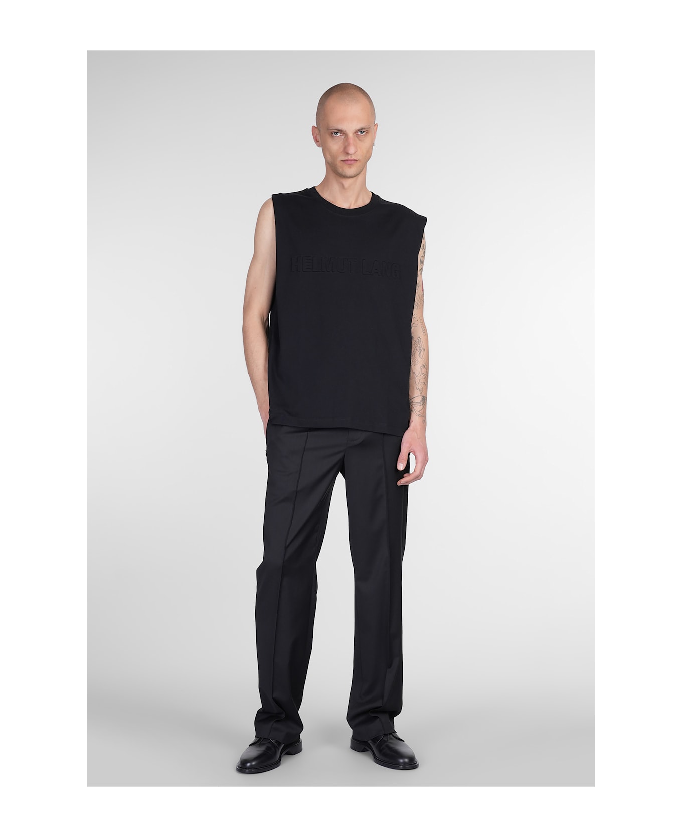 Helmut Lang Tank Top In Black Cotton - black