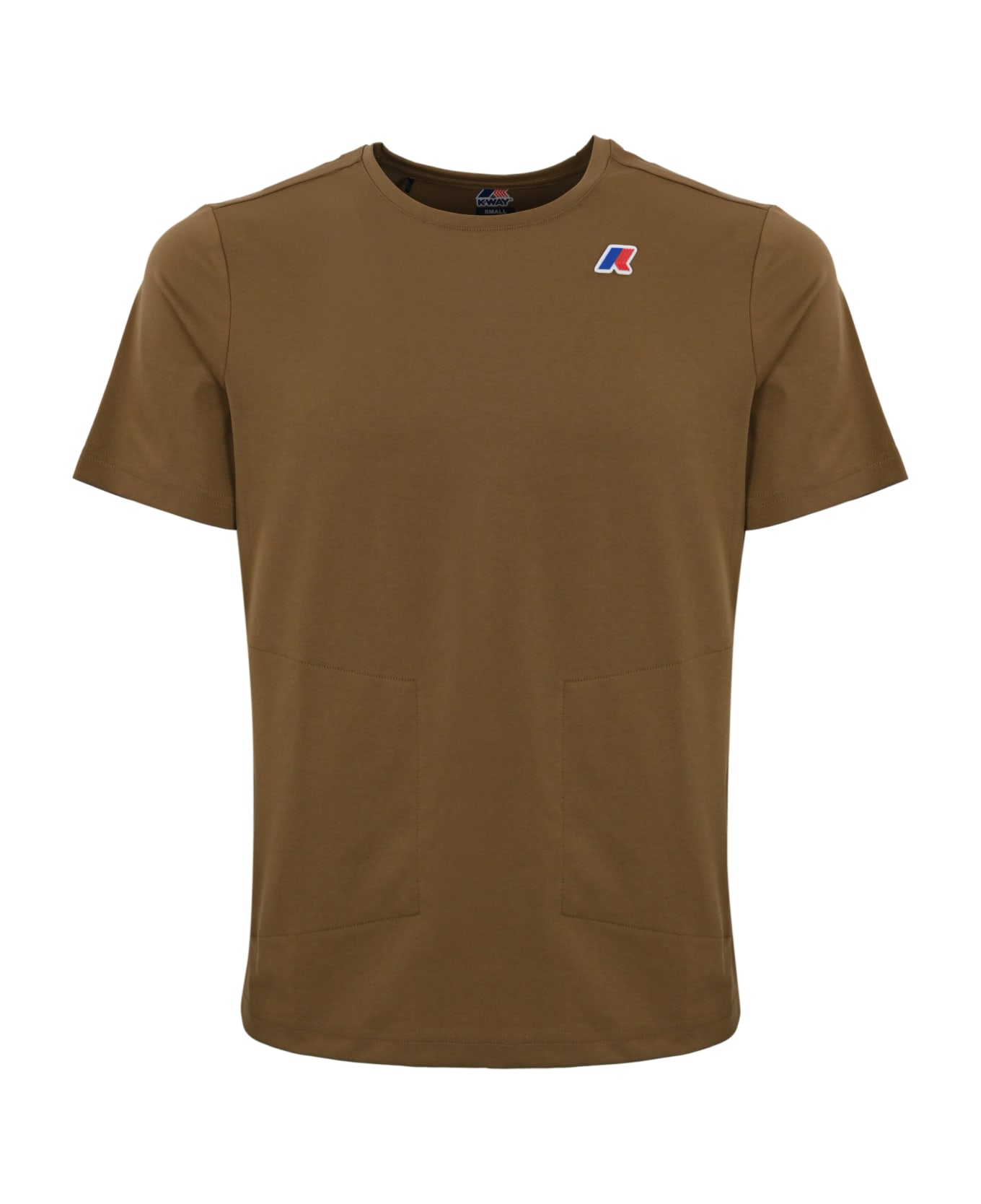 K-Way T-shirt With Logo In Technical Fabric - Rope