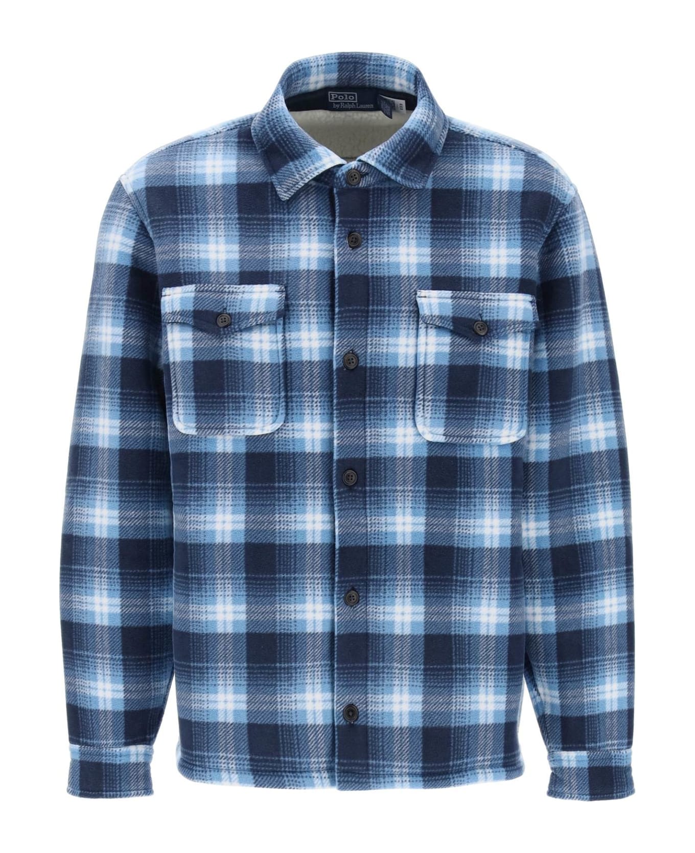 Polo Ralph Lauren Check Shirt Jacket - OUTDOOR OMBRE PLAID (Blue) ブレザー