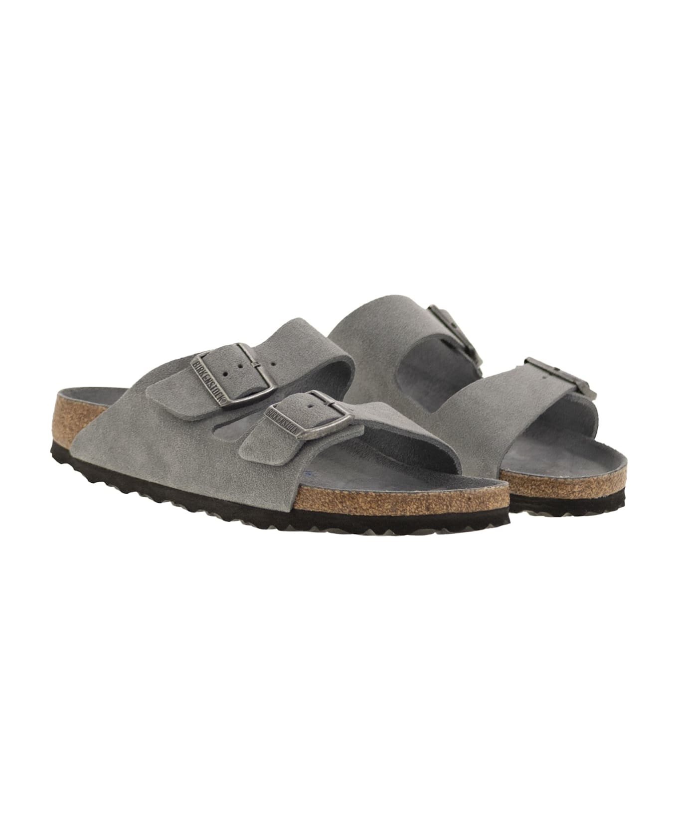 Birkenstock Arizona - Flat Sandal - Grey