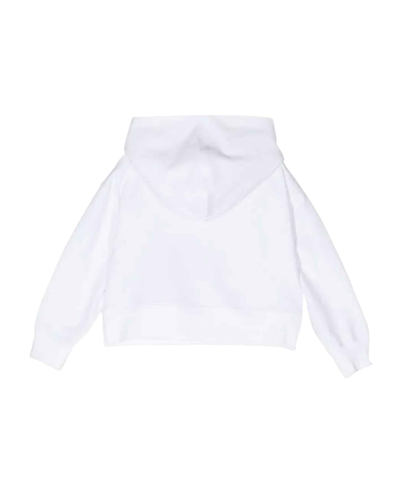 Monnalisa White Sweatshirt Girl - WHITE