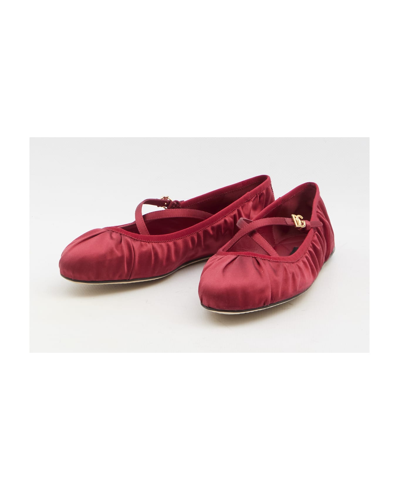 Dolce & Gabbana Satin Ballerinas - Rubino/rubino